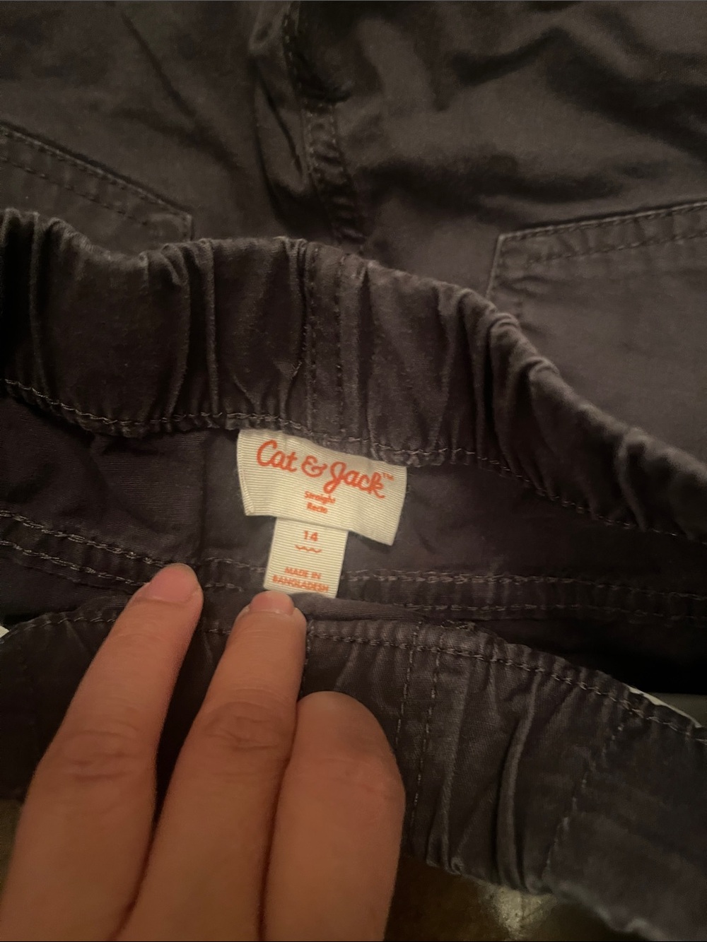 Cat & Jack Charcoal Elastic Waist Shorts